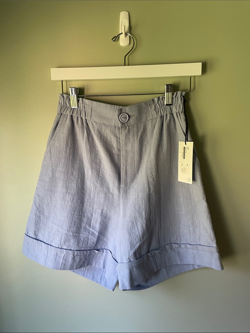Eve Gravel Line Shorts in Smokey Blue
